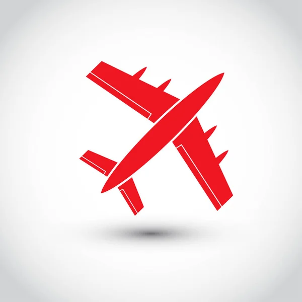 Samolot wektor web ikonę — Wektor stockowy