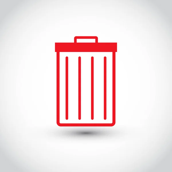 Icône de poubelle, vecteur — Image vectorielle