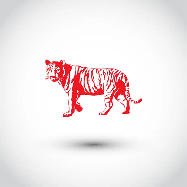 Tatuagem de vetor de salto de tigre tribal —  Vetores de Stock