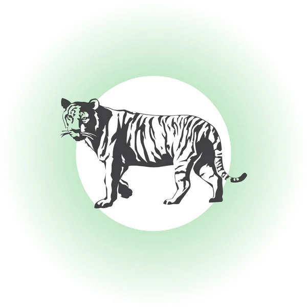 Племінний стрибок тигра Векторне татуювання — стоковий вектор