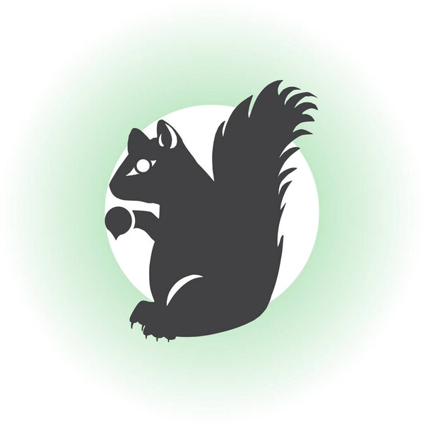 Лесная белка. Объекты природы млекопитающих
.