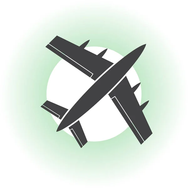 Icône web vectoriel avion — Image vectorielle
