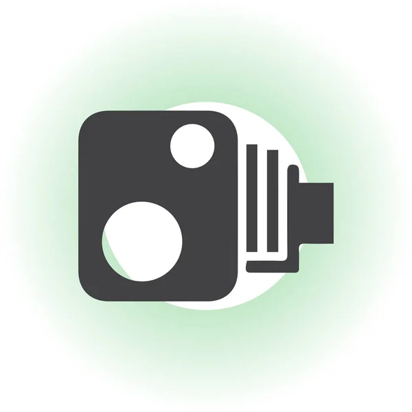 Videocamera vector pictogram — Stockvector