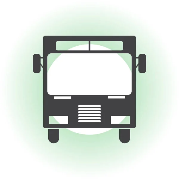 Szkolny autobus ikona na białym tle na tle. Ilustracja logo — Wektor stockowy