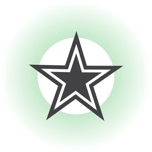Ícone móvel da Web plana isolada estrela —  Vetores de Stock