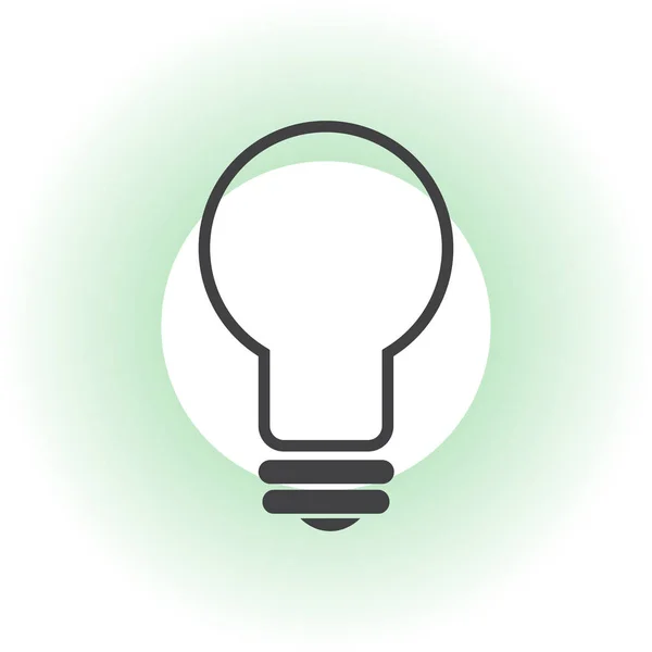 Icône de lampe vecteur plat — Image vectorielle