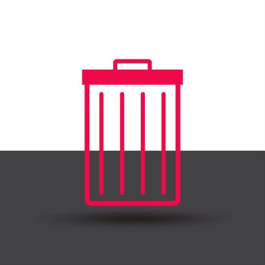 çöp kutusu simgesini, vektör