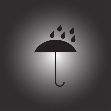 Şemsiye vektör web simgesi