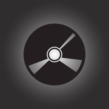 CD düz vektör çizim