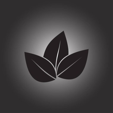 Yaprak ikonu vektör illüstrasyonu