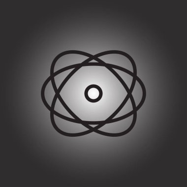 Molekül simgesi. vektör illüstrasyonu