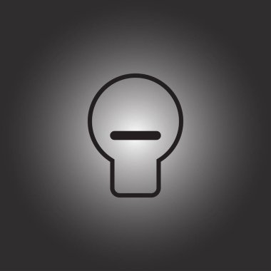 Lamba simge düz vektör