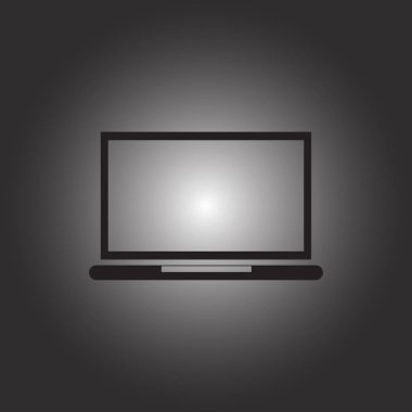 Popüler tasarımı olan bir dizüstü bilgisayar ekranı. Özel resimlerle kullanılabilir.