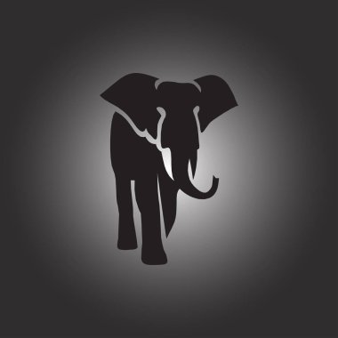 siluet fil. Web simgesi