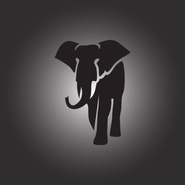 siluet fil. Web simgesi