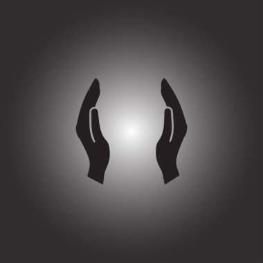 eller simge vektör, düz tasarım en iyi vektör simgesi