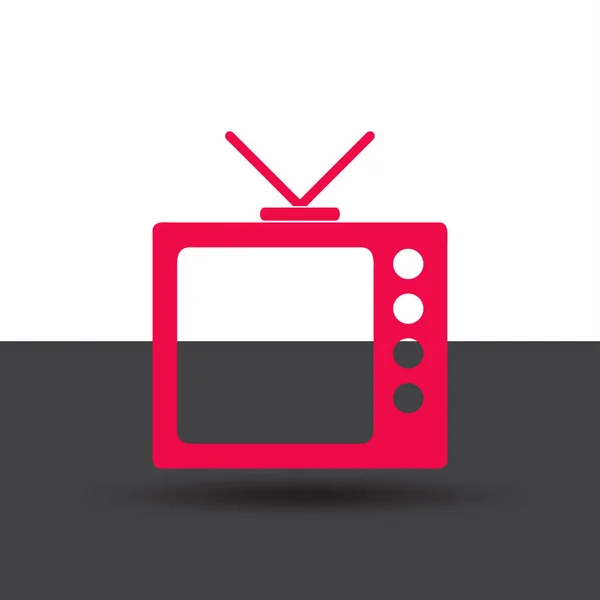 TV pictogram in trendy vlakke stijl. Televisie symbool voor uw websiteontwerp, logo, app, Ui. Vectorillustratie, Eps10. — Stockvector