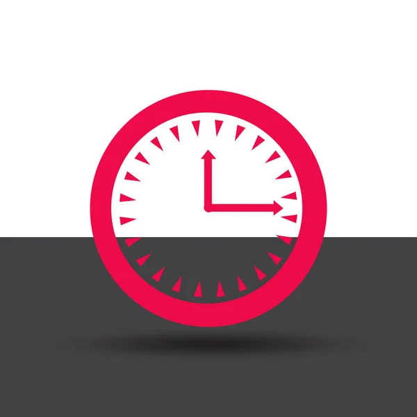 Clock vector web icon — Stock Vector