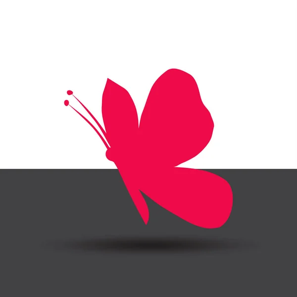 Kelebek logo grafik tasarım konsepti.