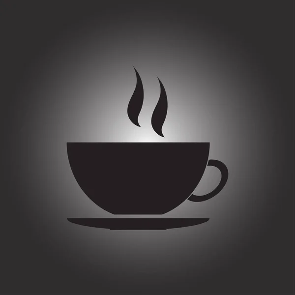 コーヒーカップベクトルアイコン — ストックベクタ