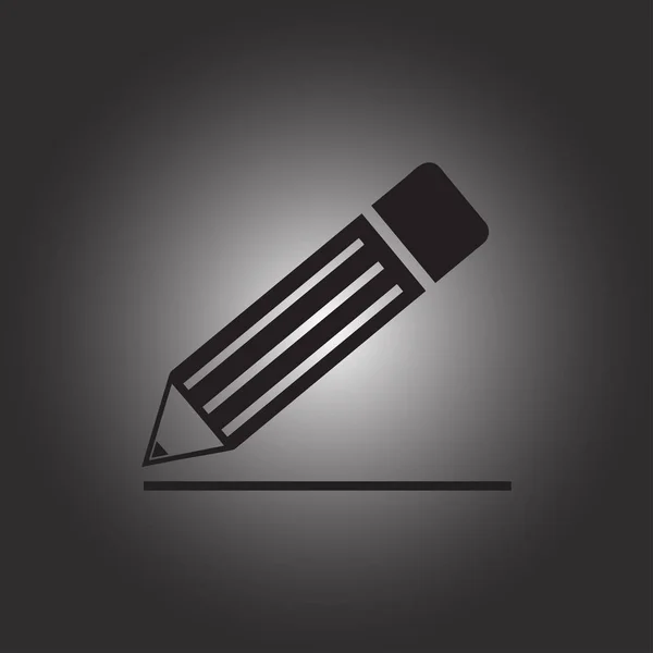 Pencil icon, vector illustration — Stock Vector