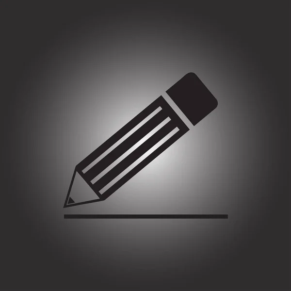 Bleistift-Symbol, Vektorillustration — Stockvektor