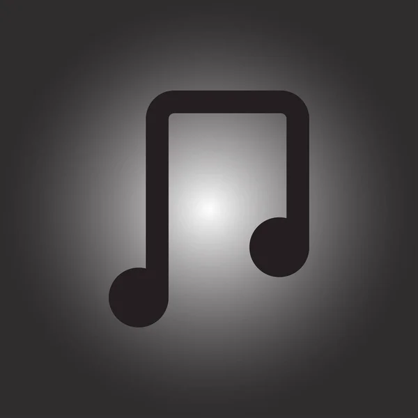 Music note web icon — стоковый вектор