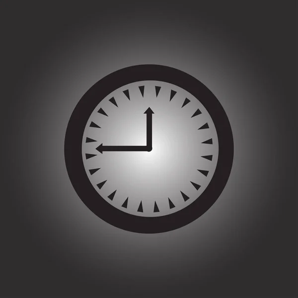 Relógio vetor web ícone —  Vetores de Stock