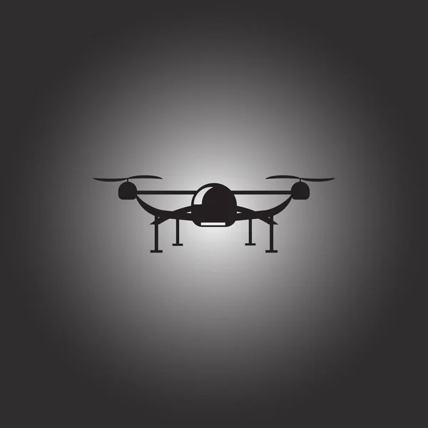 Fotó és videó drone icon vektor — Stock Vector