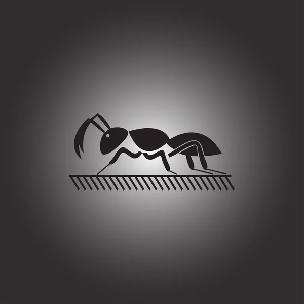 Ameisensymbol isoliert auf dem Hintergrund. modernes flaches Piktogramm — Stockvektor