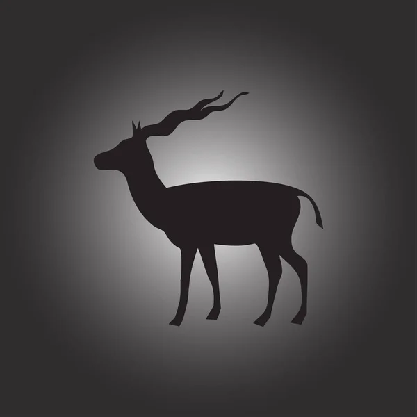 Gazelle Vektor Web-Symbol — Stockvektor
