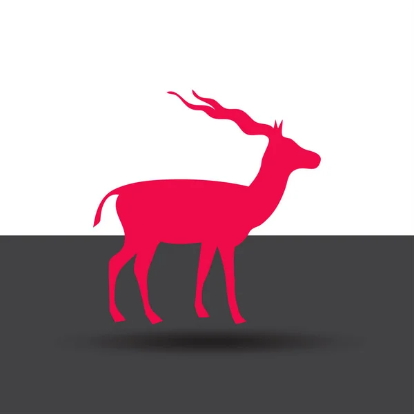 Ikon web vektor Gazelle - Stok Vektor