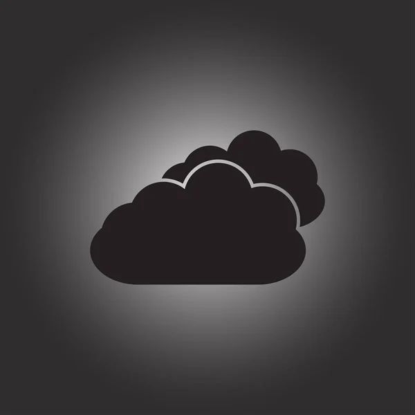 Imagen vectorial de dos nubes para ser utilizada en aplicaciones web — Vector de stock