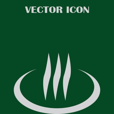 Buhar vektör simge tasarlamak duman