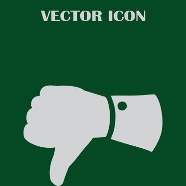 Simge, düz simge vektör çizim vektör başparmak.