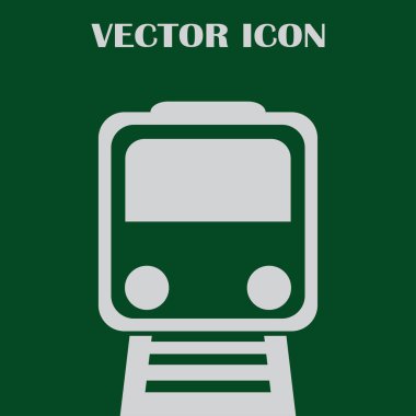 Buharlı lokomotif. Eski demiryolu web simgesi