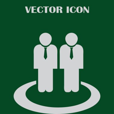 Grup insanlar vektör simgesi