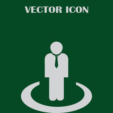 İşadamı vektör web simgesi