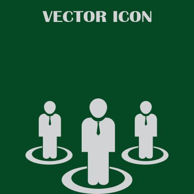 Grup insanlar vektör simgesi