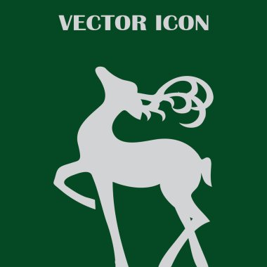 Geyik vektör web simgesi