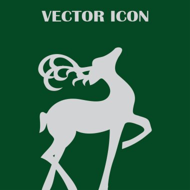 Geyik vektör web simgesi