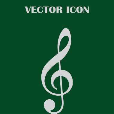 düz müzik treblekey simgesi