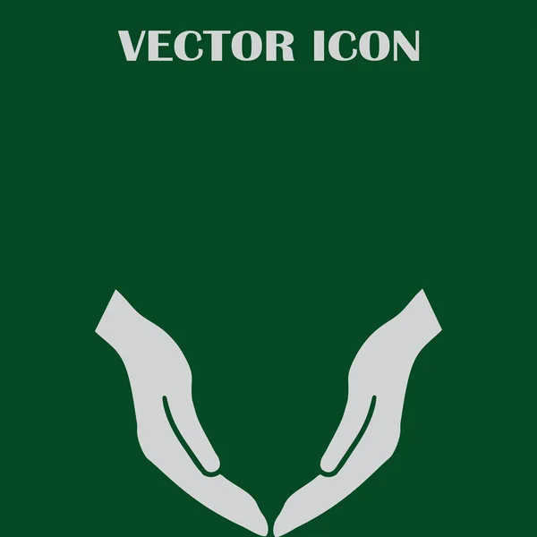 Hände-Symbol-Vektor, flaches Design bestes Vektor-Symbol — Stockvektor