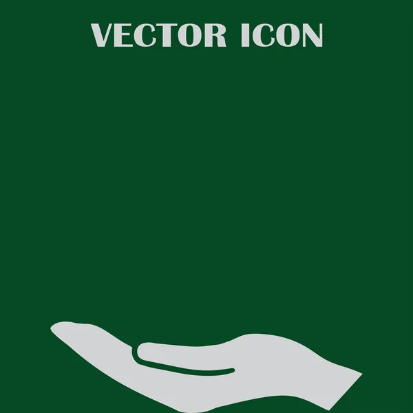 Hände-Symbol-Vektor, flaches Design bestes Vektor-Symbol — Stockvektor