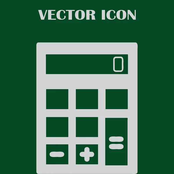 Icono de la calculadora, ilustración vectorial. estilo de diseño plano. — Vector de stock