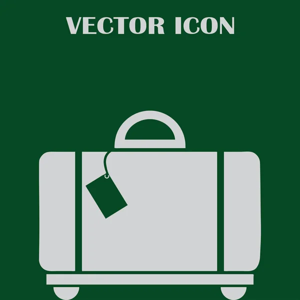 Vector de equipaje web Icono . — Vector de stock