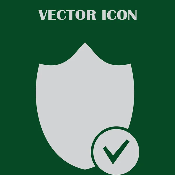 Schild-Vektor-Websymbol — Stockvektor