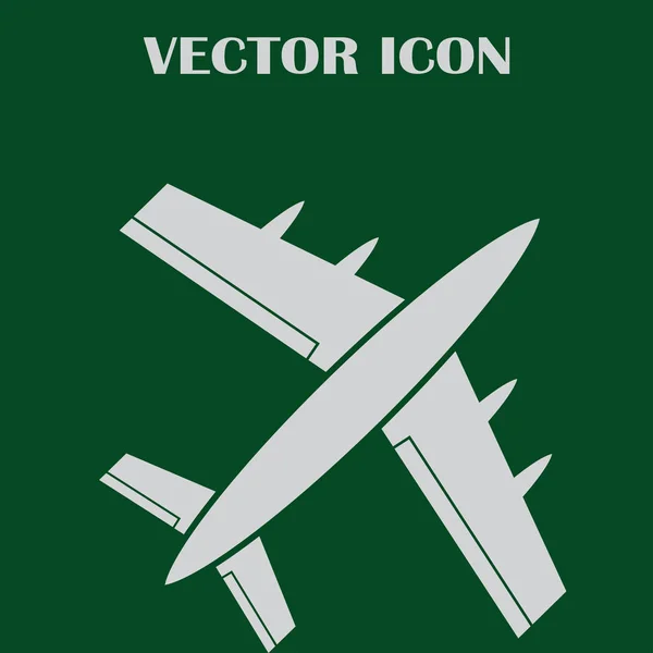 Flugzeug-Icon-Vektor, solide Logo-Abbildung, Piktogramm — Stockvektor