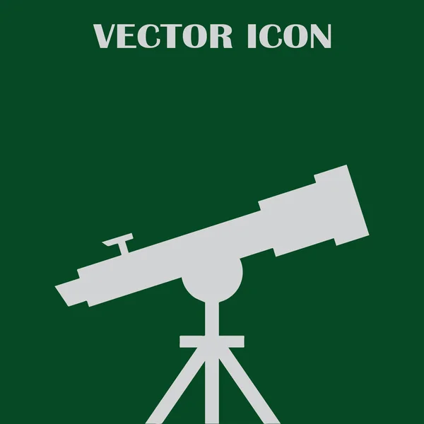 Ícone de vetor web telescópio — Vetor de Stock