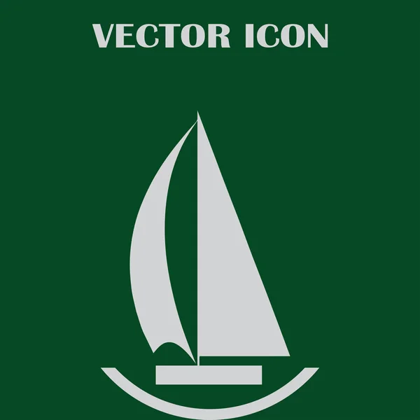 Vektor Segel Boot Symbol — Stockvektor